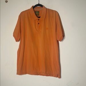 Timberland Men's Orange Polo Shirt
